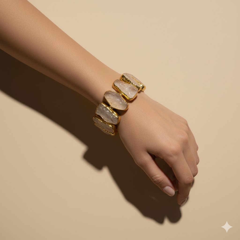 Clarity Stone Statement Cuff.