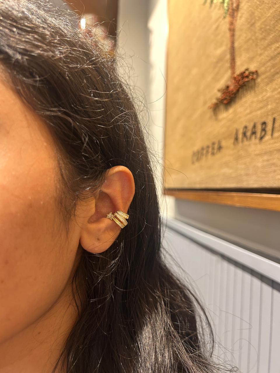 Comet Double Row Pave Cuff