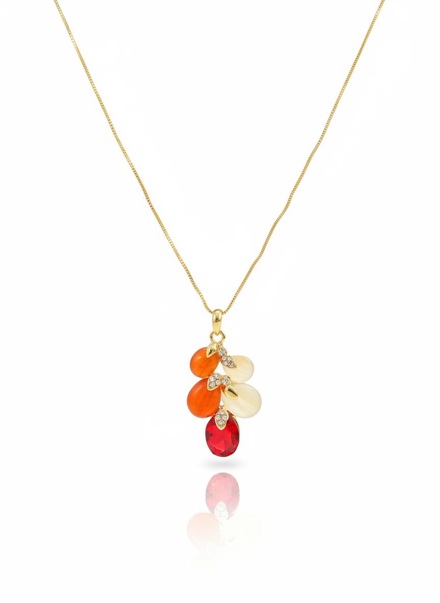 Crimson Cascade Necklace