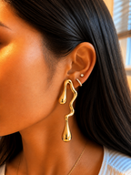 Ripple Drop Earrings