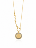 The Soleil Mixed-Link Coin Necklace