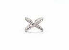 Diamond Silver Wing Ring