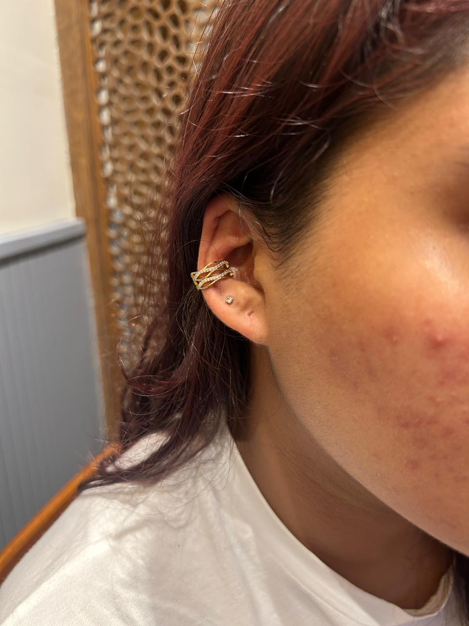 The DNA Double Helix Ear Cuff