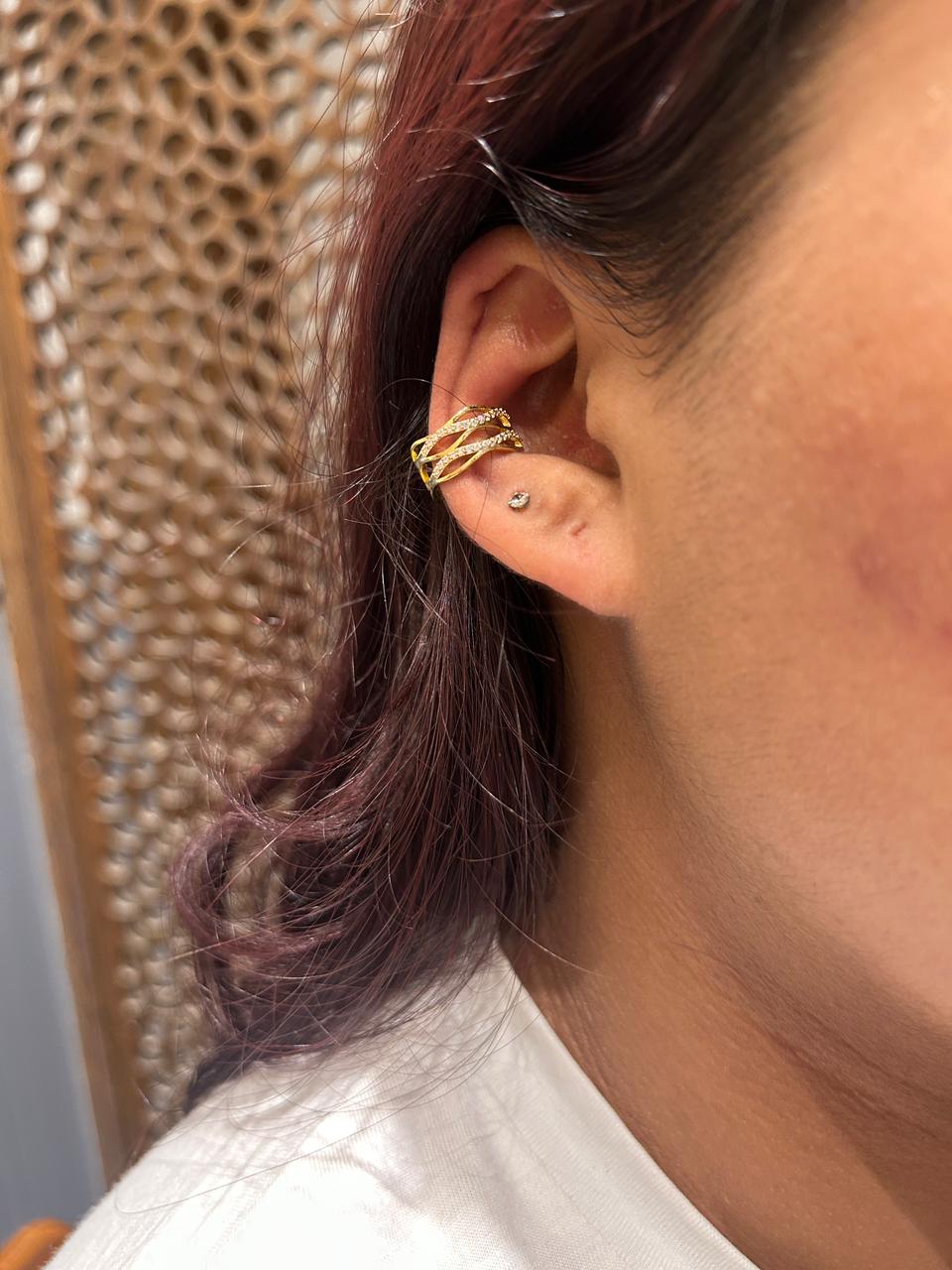 The DNA Double Helix Ear Cuff