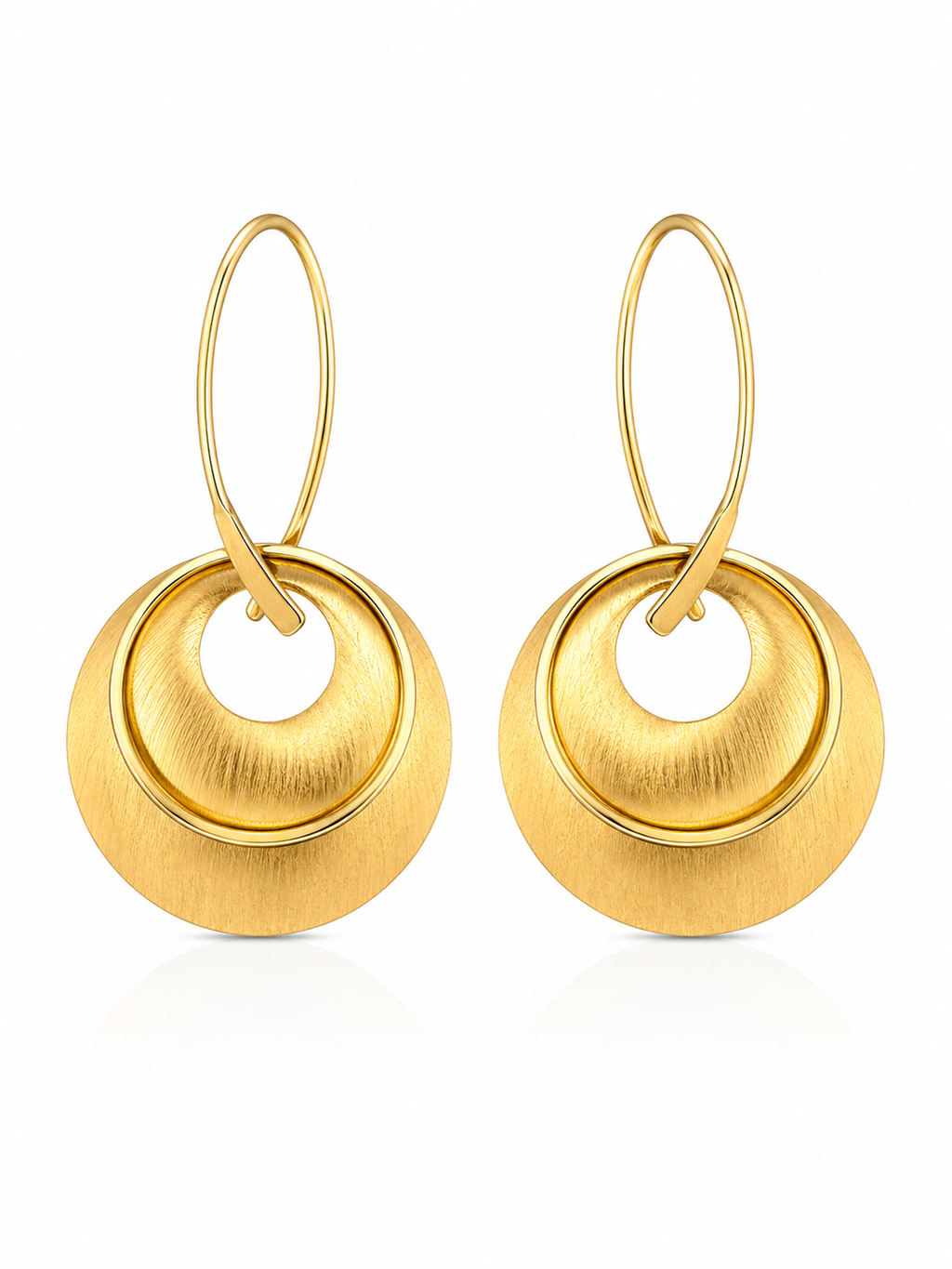 Golden Orbit Statement Earrings