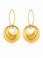 Golden Orbit Statement Earrings
