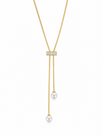 The Linear Pearl Slide Necklace