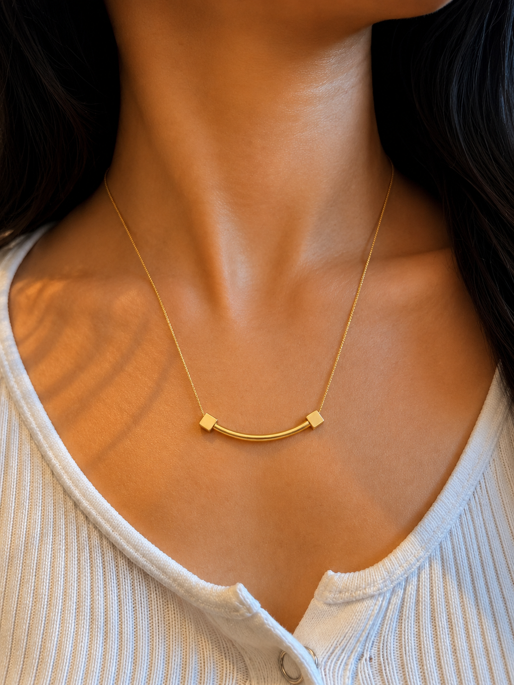The Contour Cube Slide Necklace