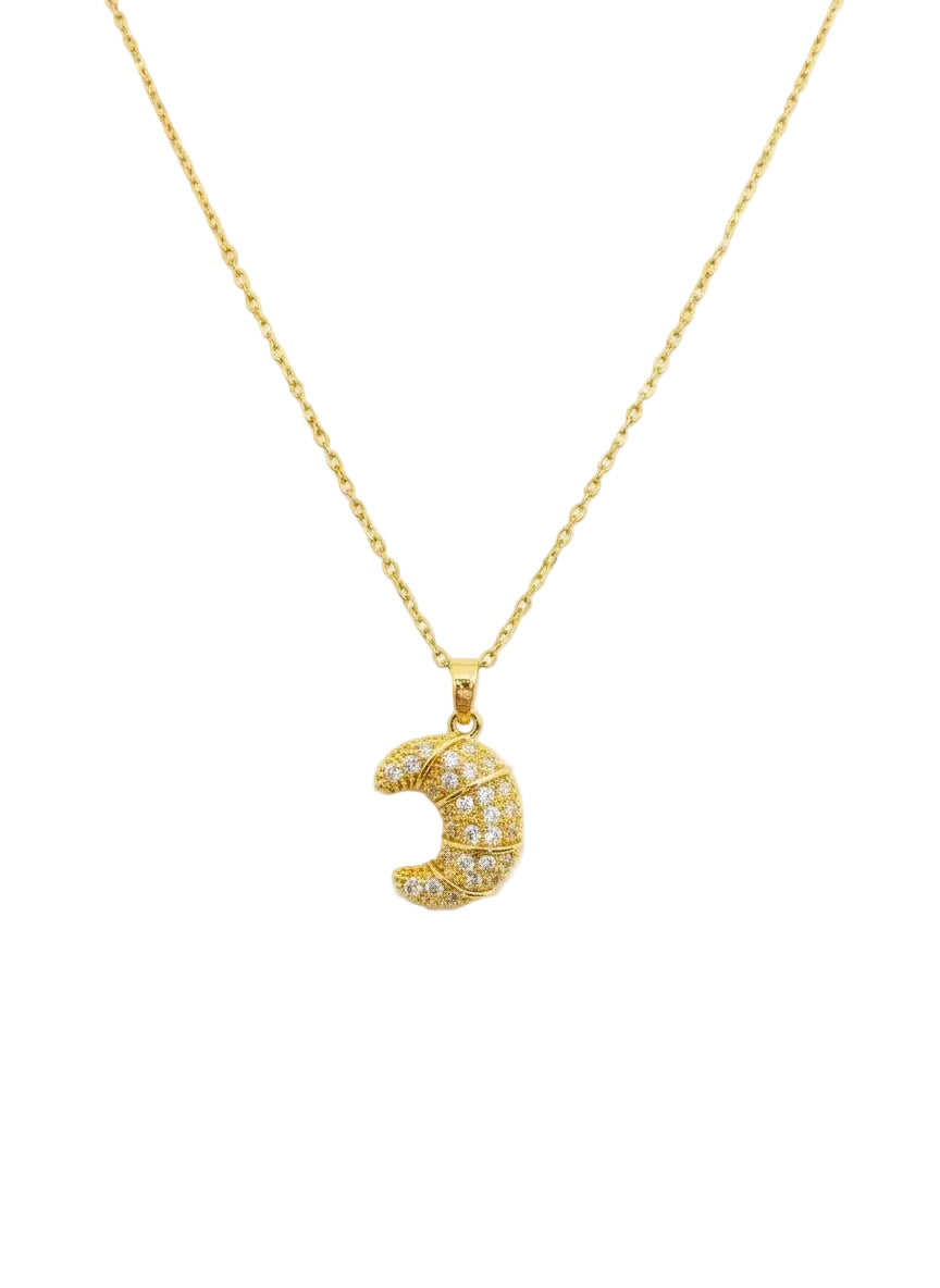 Golden Crescent Necklace
