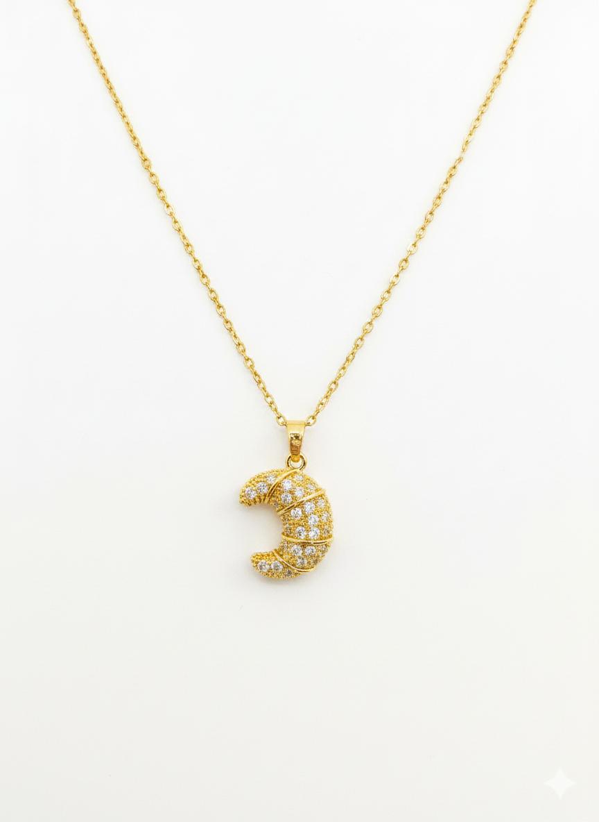 Golden Crescent Necklace