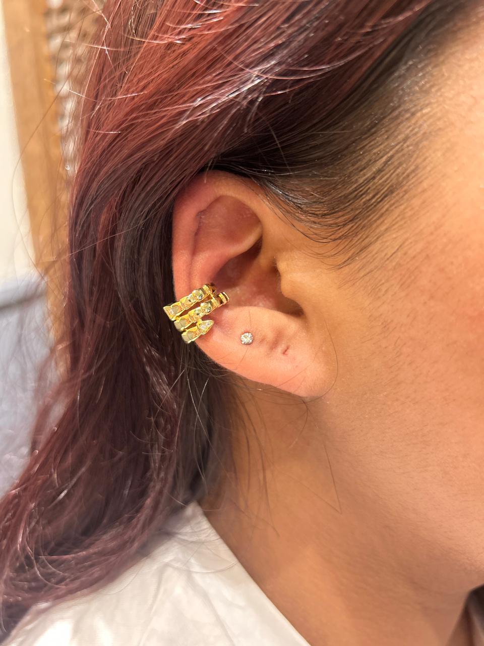 The Gilded Serpent Ear Cuff