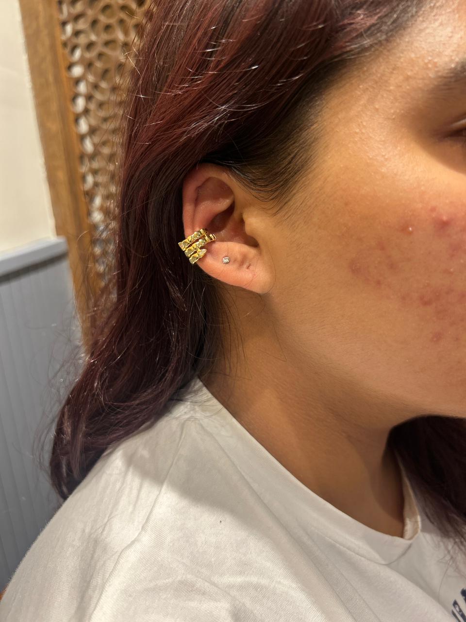 The Gilded Serpent Ear Cuff