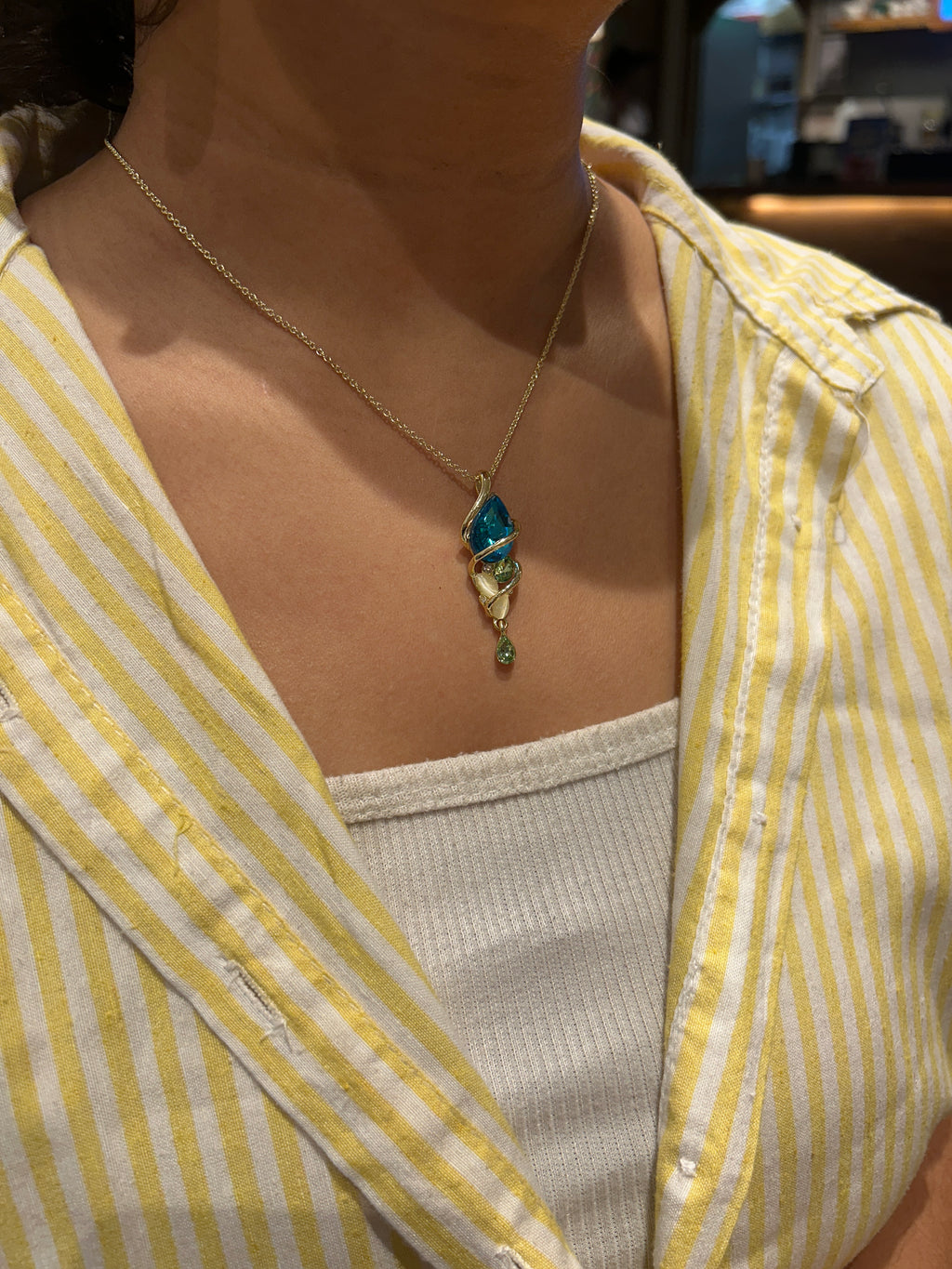 Spiral Aquamarine