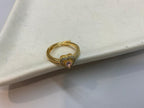 "Promise Me" Heart Pave Adjustable Ring.