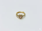 "Promise Me" Heart Pave Adjustable Ring.
