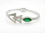 Emerald Marquise Geometric Bangle